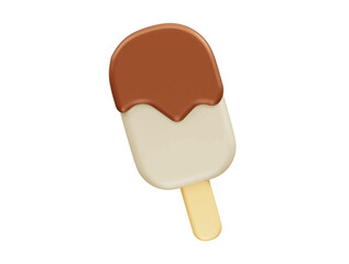 Ice cream icon 3d render