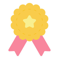 recognition award badge flat icon