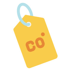 company brand tag flat icon