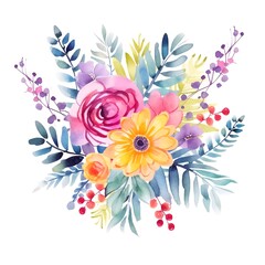 Water colour floral Background