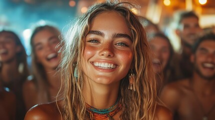 Viewer s reaction to a live-streamed concert or event, showcasing excitement and engagement