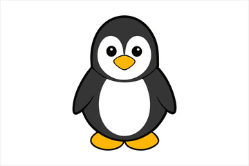 penguin on a white background