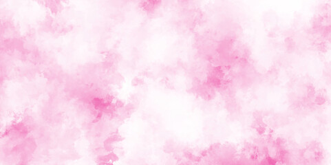 Fototapeta premium Abstract pink or white Watercolor background Illustration, light pink gradient watercolor background with clouds texture, Beautiful abstract color pink texture background on white surface granite,