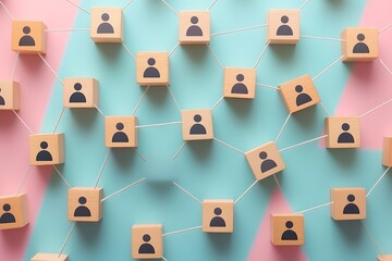 Turquoise Teamwork Symbolic Human Capital Network Collaboration