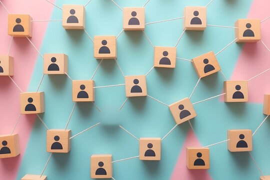 Turquoise Teamwork Symbolic Human Capital Network Collaboration