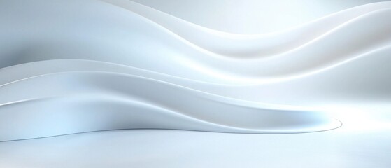 Fototapeta premium n abstract digital art piece that appears to be a 3D rendering of a wave-like pattern.