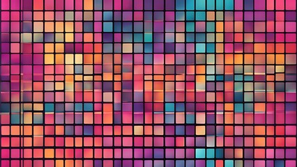 Colorful Pixelated Abstract Background