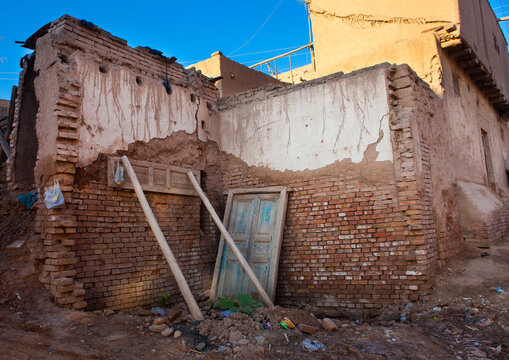 Demolished House, Old Town Of Kashgar, Xinjiang Uyghur Autonomous Region, China