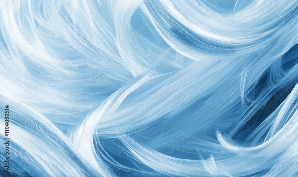 Canvas Prints abstract blue swirls and waves background