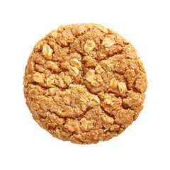 Oatmeal cookie healthy snack isolated background