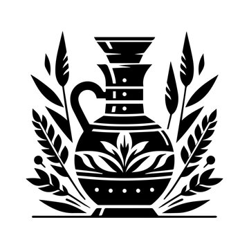 Simple Vector Icon of a chicha &ndash; Logo Design Illustration