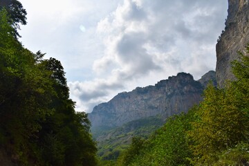 clouds over the mountains