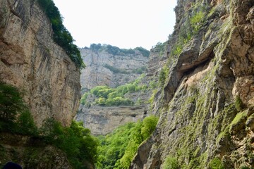 waterfall in the mountains