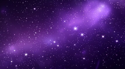 Stunning Purple Space Background with Stars