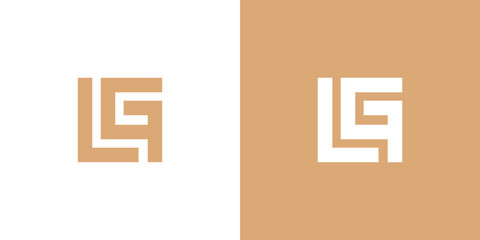 Combination of d and p logo in a rectangle, abstract logo d and p