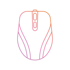 Obraz premium mouse gradient outline icon with white background vector stock illustration
