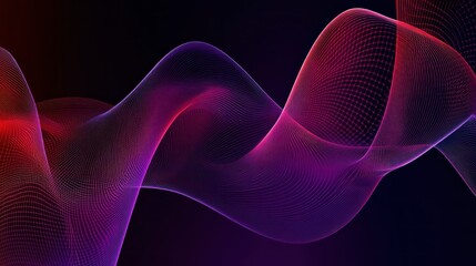 Fototapeta premium Abstract waves of vibrant colors creating a dynamic visual flow.