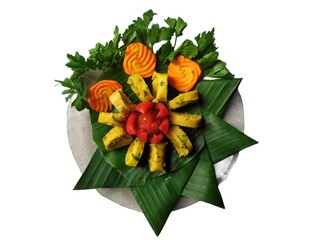 christmas decoration on a white