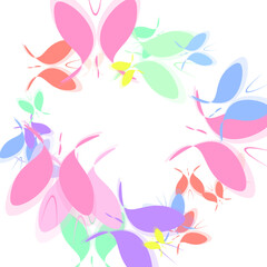 flowers and butterflies