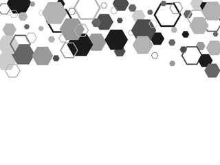 abstract background with hexagons