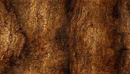 Obraz premium Abstract brown burl wood surface with detailed texture.