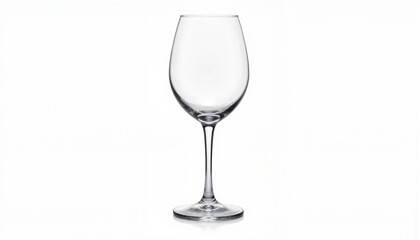 Fototapeta premium Isolated item on white background of a clear wine glass