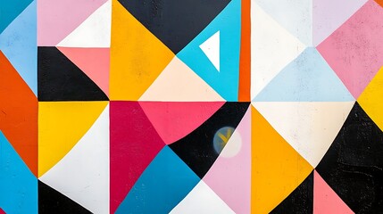 Minimalist geometric sticker designs with a focus on bright, clean lines