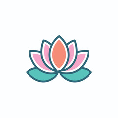 Fototapeta premium Elegant lotus blossom. Serene pink lotus flower, symbolizing purity, peace, and enlightenment. Beautiful floral design.