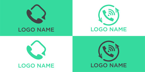 cool simple telephone logo