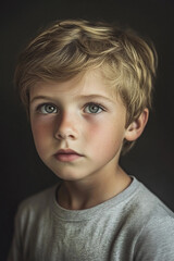 Children's Day. Boy, photo portrait
