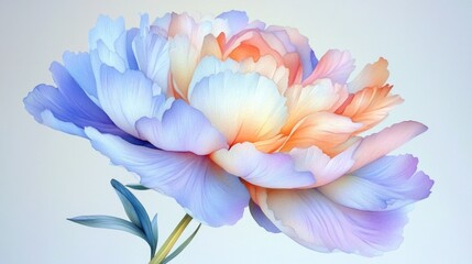 Fototapeta premium A single flower sitting in a decorative vase, captured from a close perspective