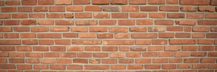 Obraz premium Rough red brick wall with texture patterns, rough, red
