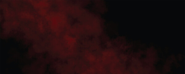 Mysterious Red Vapor and Mist Floating Over a Black Canvas, Creating a Deep and Enigmatic Ambience
