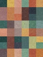 Abstract geometric pattern with pastel squares.