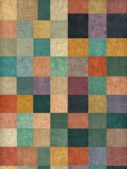 Fototapeta premium Abstract geometric pattern with pastel squares.