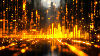 Abstrack stock graph ,data analytics concept .