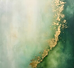 grunge background with flowers and leaves