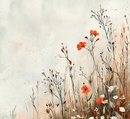 poppies in the field