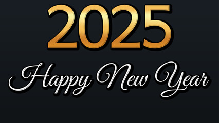 2025 Happy New Year Background Design. Banner, Poster, Greeting Card. Happy new year 2025 design.