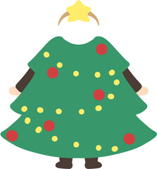 크리스마스 트리 얼굴 합성도안