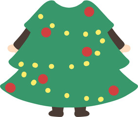 크리스마스 트리 얼굴 합성도안