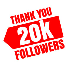 thank you 20k follower online banner design 
