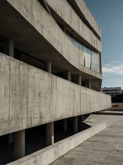 Obraz premium Abstract modern architecture with concrete textures.