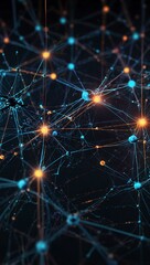 Obraz premium Abstract network connection visual.