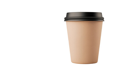 3D Rendered Coffee Cup  Isolated on Transparent Background Cutout