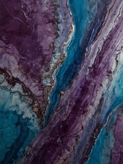 Naklejka premium Abstract purple and blue marble texture background for projects.