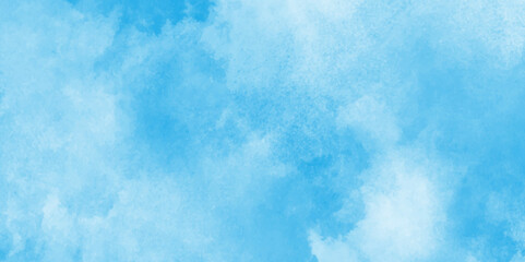 Vector blue watercolor art background with gold splashes.bright multicolor hand drawn illustration,Grunge style blue background with white clouds for any wallpaper,making graphics design,