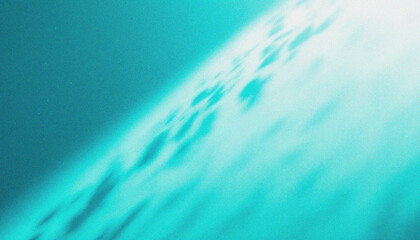 Fototapeta premium Underwater scene, rippling water surface, aquamarine light, ethereal glow, abstract waves, translucent textures, deep sea ambiance, fluid motion, teal color palette, soft focus, submerged perspective