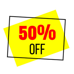 discount label discount 50% icon offer vector 