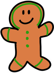 A Christmas’s Cookie in Green color 